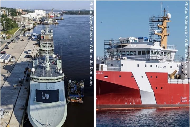 Navy and Coast Guard ships open to the public at the Shipyards