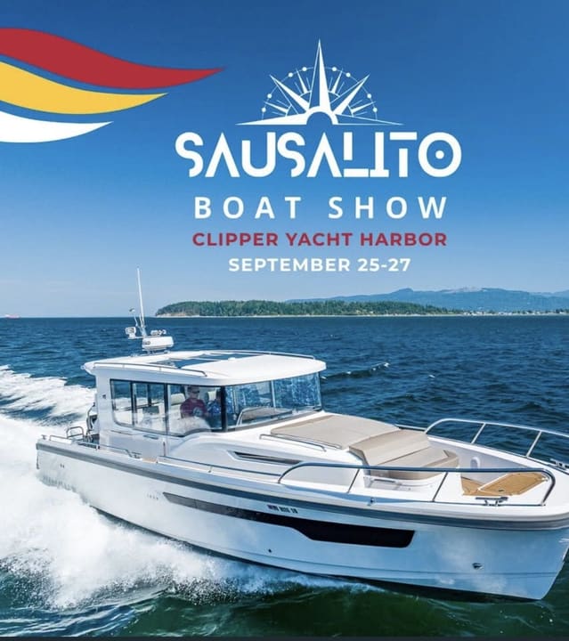 Sausalito Boat Show: boats in the water at Clipper Yacht Harbor