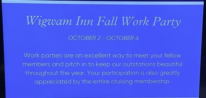Wigwam Inn fall work party