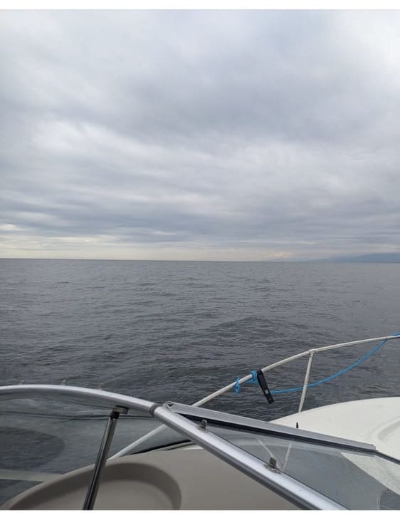 Active Pass to Wreck Beach — some whitecaps but manageable