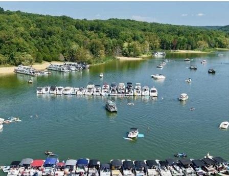 Lake Monroe party cove, Indiana — September 5, 2026