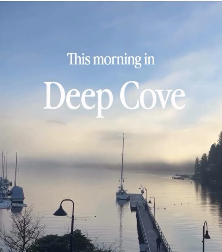 This morning in Deep Cove — coffee and calm